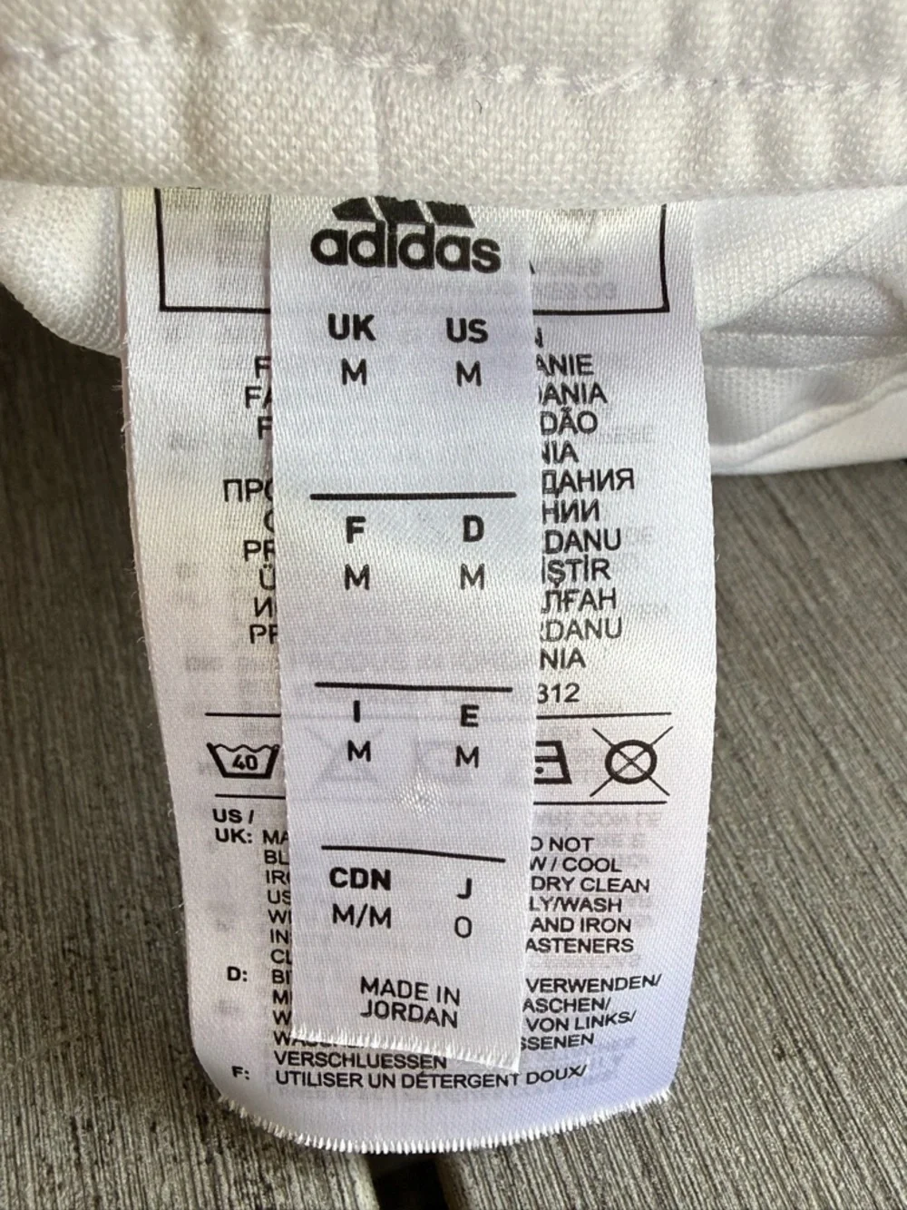 Adidas Men’s TIRO19 Football Soccer Pants DZ8767 White Black Med - Picture 7 of 8